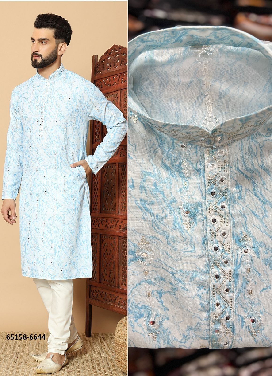 RANGILA - Catalog # 65158 (Set of 4 Men's Ethnic Wear) RANGILA - Catalog # 65158 (Set of 4 Men's Ethnic Wear)