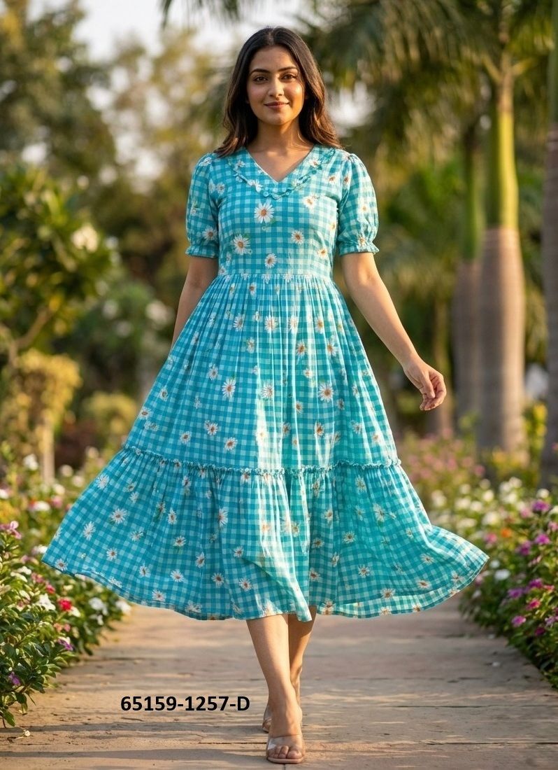 SERIES 1257 - Catalog # 65159 (Set of 4 Readymade Women's Kurtis / Tops) SERIES 1257 - Catalog # 65159 (Set of 4 Readymade Women's Kurtis / Tops)