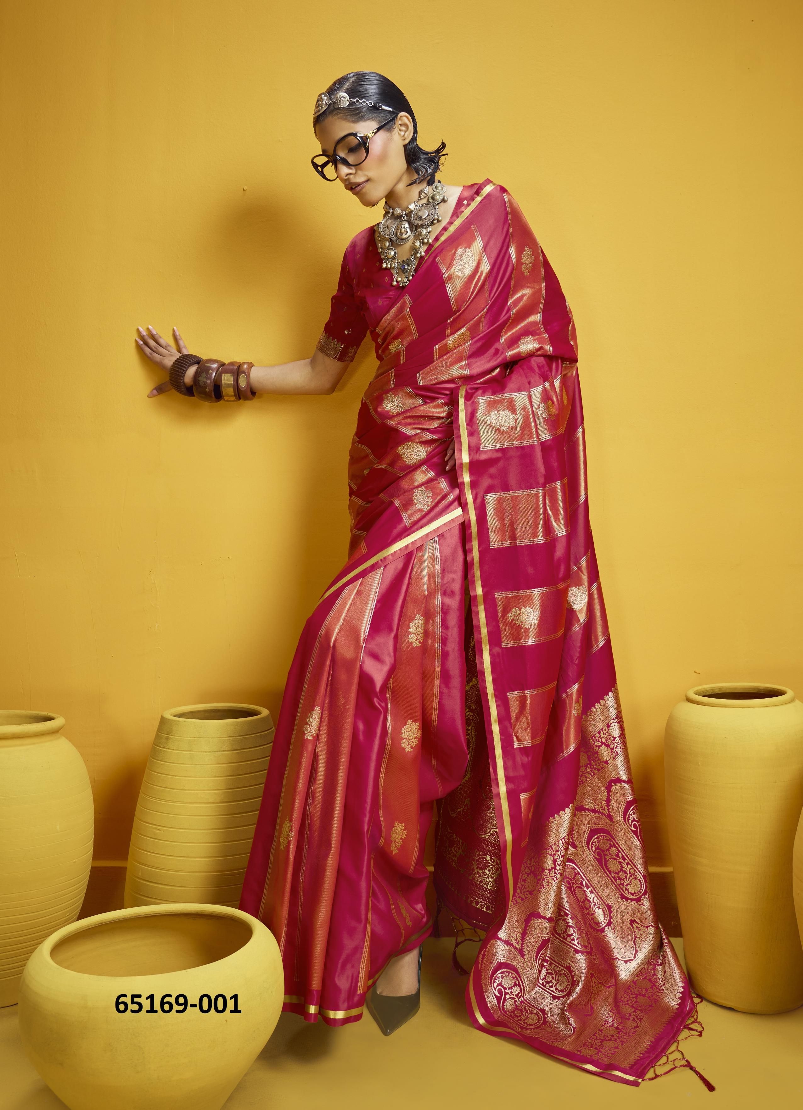 KANTHKALA ROSE - Catalog # 65169 (Set of 6 Sarees) KANTHKALA ROSE - Catalog # 65169 (Set of 6 Sarees)
