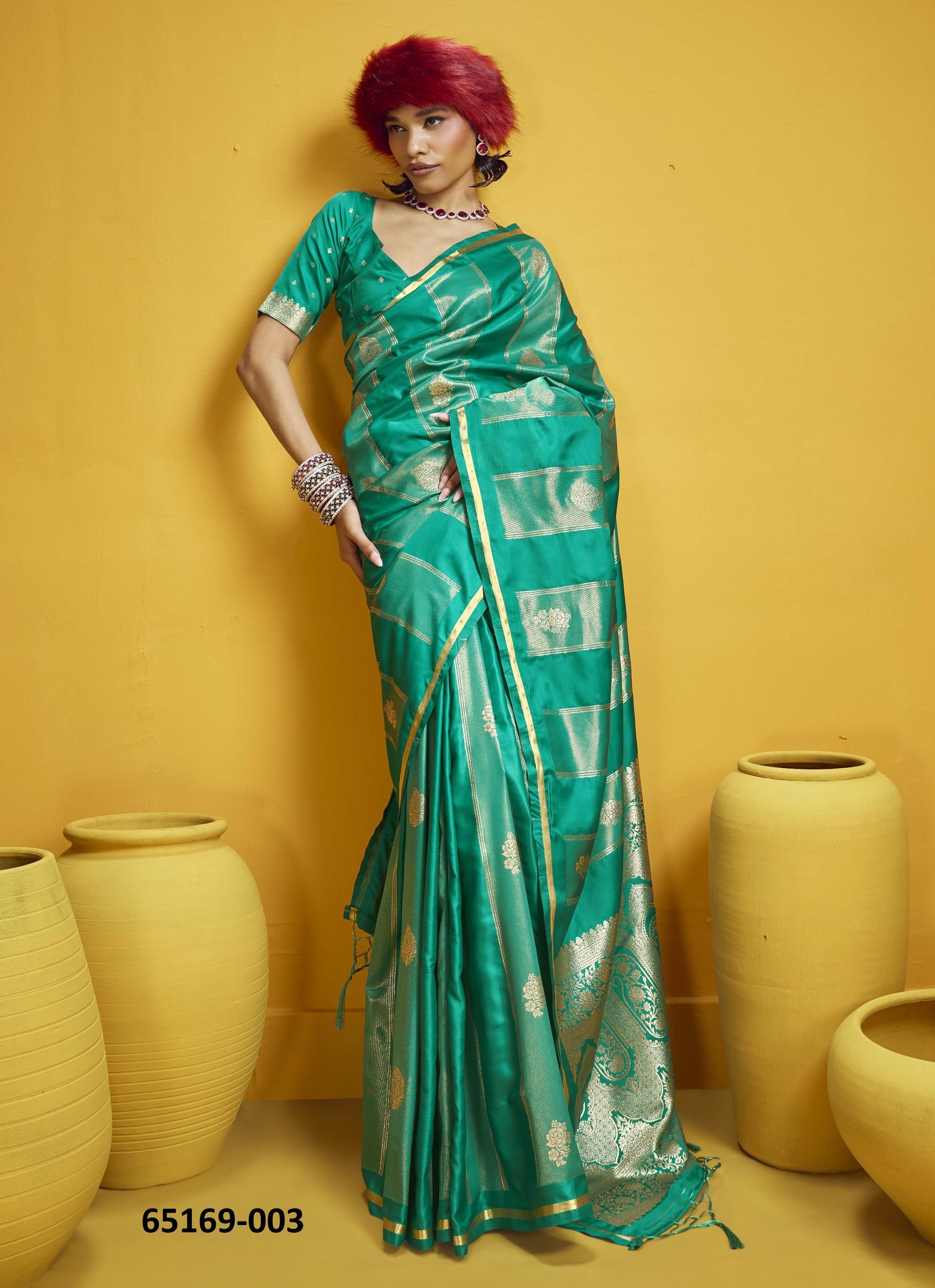KANTHKALA ROSE - Catalog # 65169 (Set of 6 Sarees) KANTHKALA ROSE - Catalog # 65169 (Set of 6 Sarees)