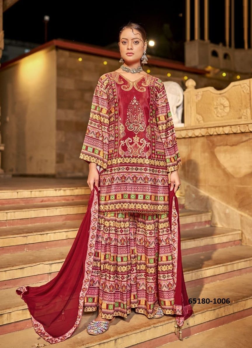 RUHANI - Catalog # 65180 (Set of 6 Readymade Salwar Suits) RUHANI - Catalog # 65180 (Set of 6 Readymade Salwar Suits)