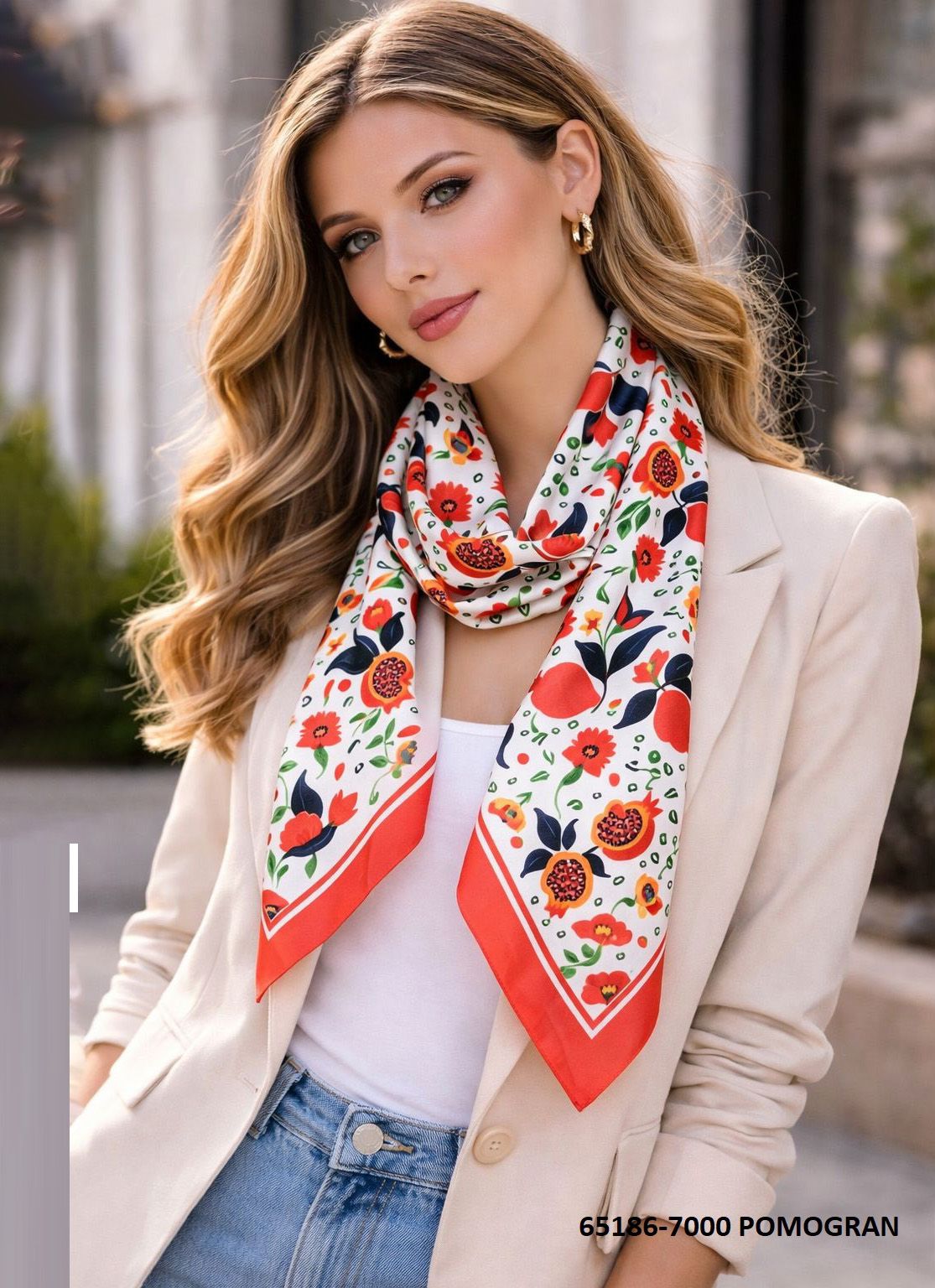 SATIN PRINTED SCARVES 1 - Catalog # 65186 (Set of 4 Only Dupattas) SATIN PRINTED SCARVES 1 - Catalog # 65186 (Set of 4 Only Dupattas)