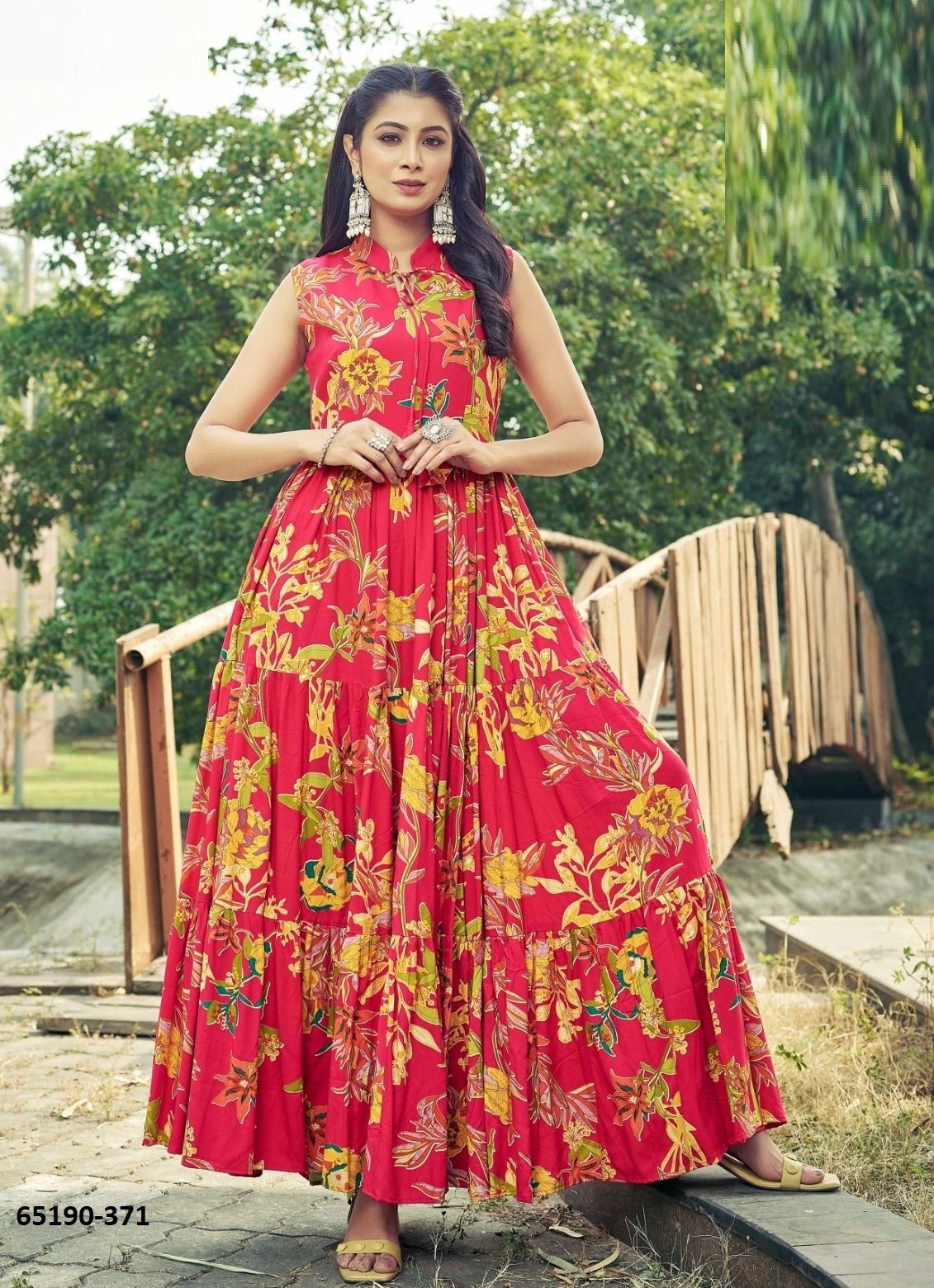 KALYANI - Catalog # 65190 (Set of 3 Readymade Gowns) KALYANI - Catalog # 65190 (Set of 3 Readymade Gowns)