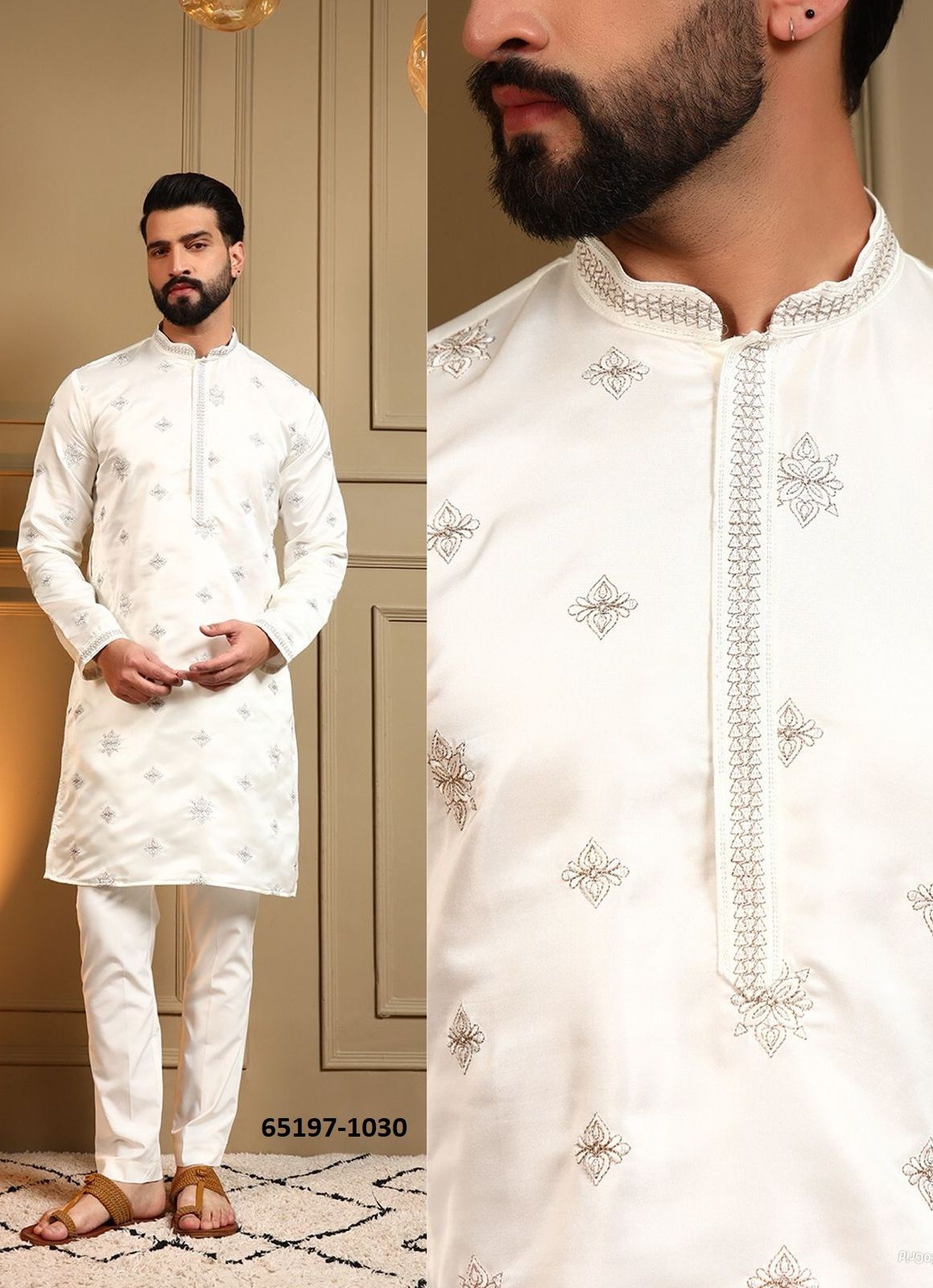 GRAND UTSAV 3 - Catalog # 65197 (Set of 4 Men's Ethnic Wear)