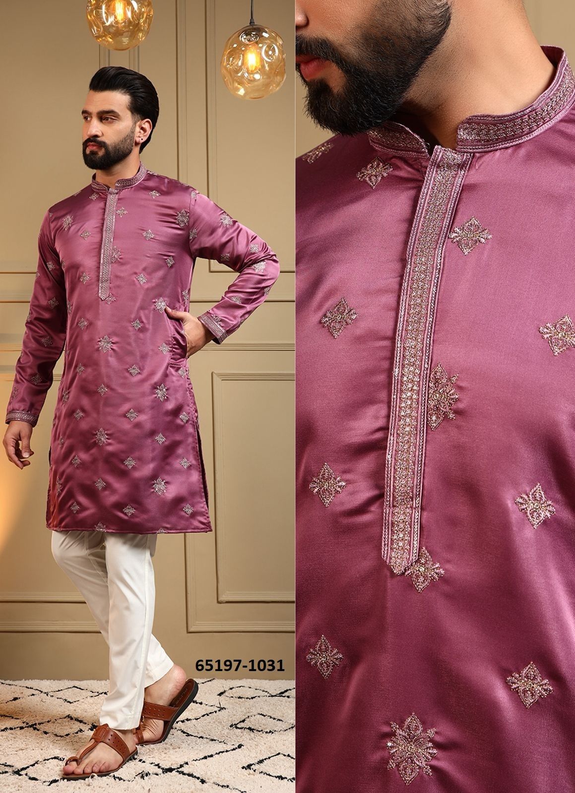 GRAND UTSAV 3 - Catalog # 65197 (Set of 4 Men's Ethnic Wear)