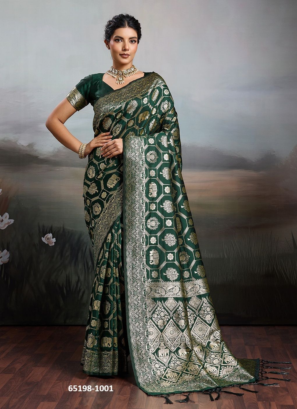 RAJWADI SILK 2 - Catalog # 65198 (Set of 6 Sarees) RAJWADI SILK 2 - Catalog # 65198 (Set of 6 Sarees)