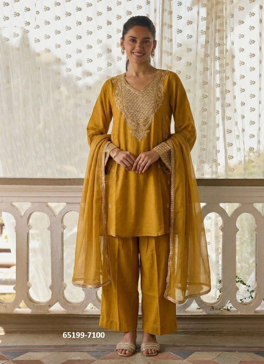 SERIES 7098 - Catalog # 65199 (Set of 4 Readymade Salwar Suits)