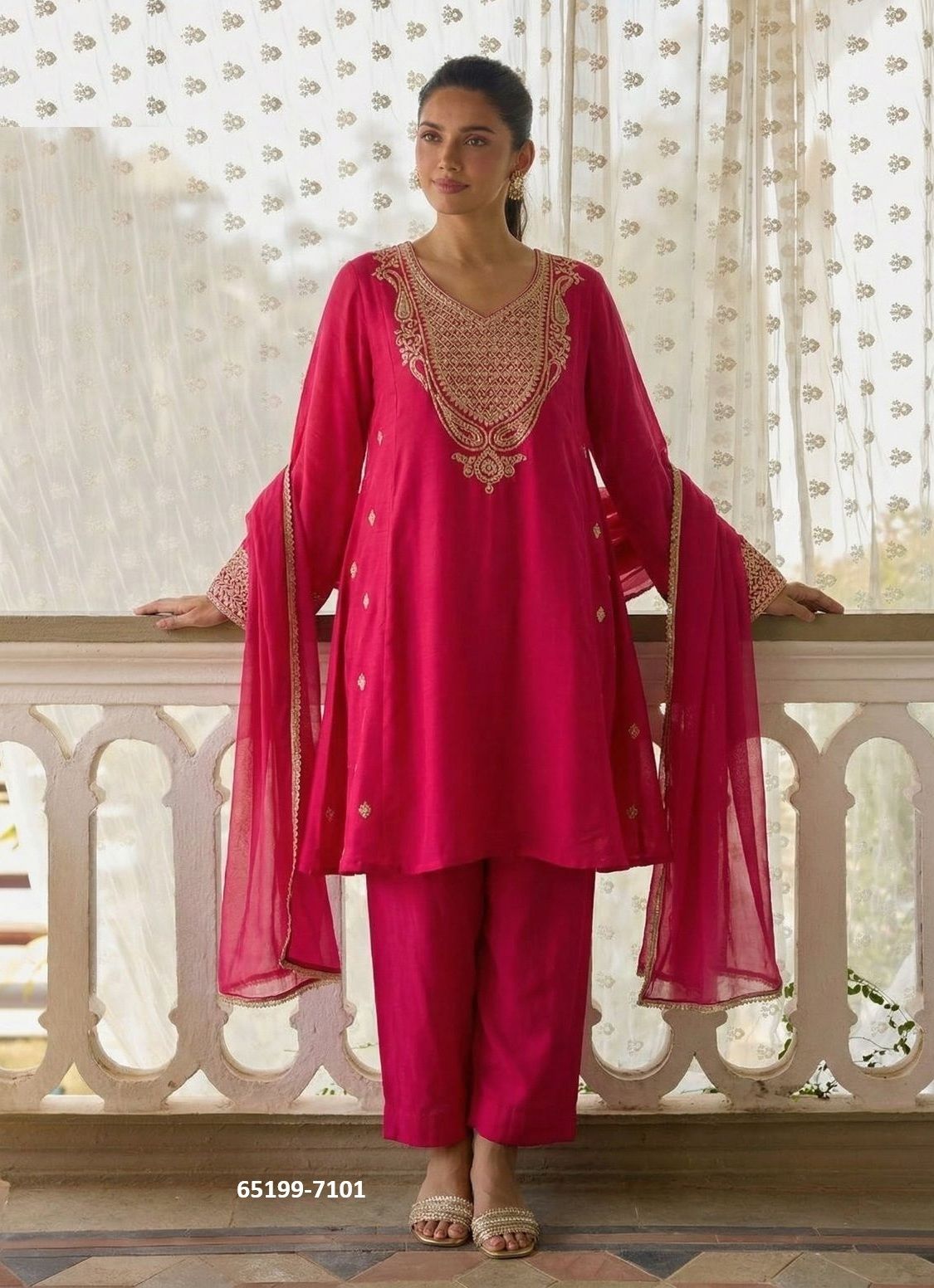 SERIES 7098 - Catalog # 65199 (Set of 4 Readymade Salwar Suits)