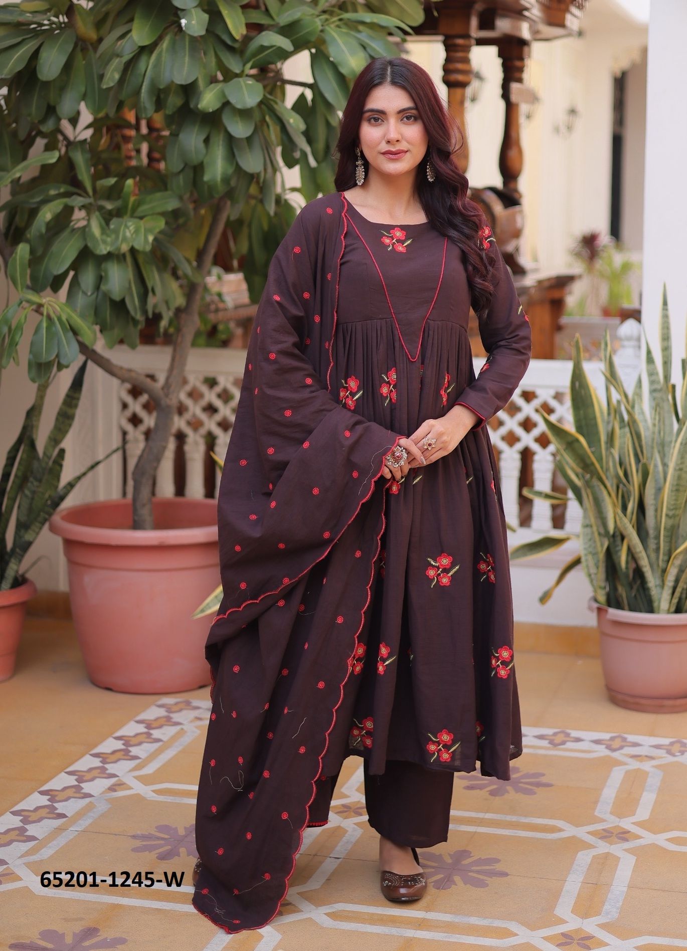 SERIES 1245 - Catalog # 65201 (Set of 2 Readymade Salwar Suits)