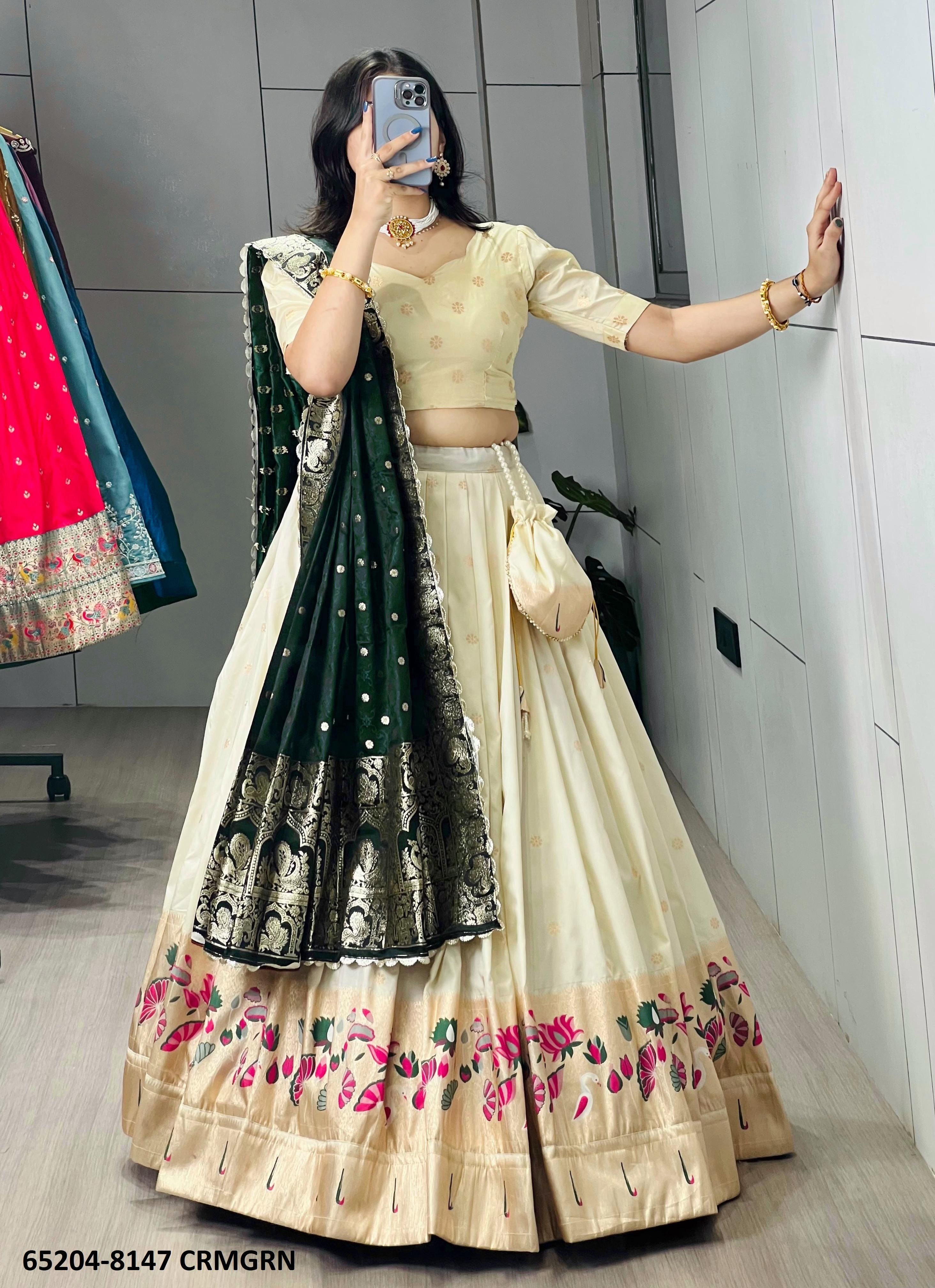 SERIES 8147 - Catalog # 65204 (Set of 4 Semi-Stitched Lehengas) SERIES 8147 - Catalog # 65204 (Set of 4 Semi-Stitched Lehengas)