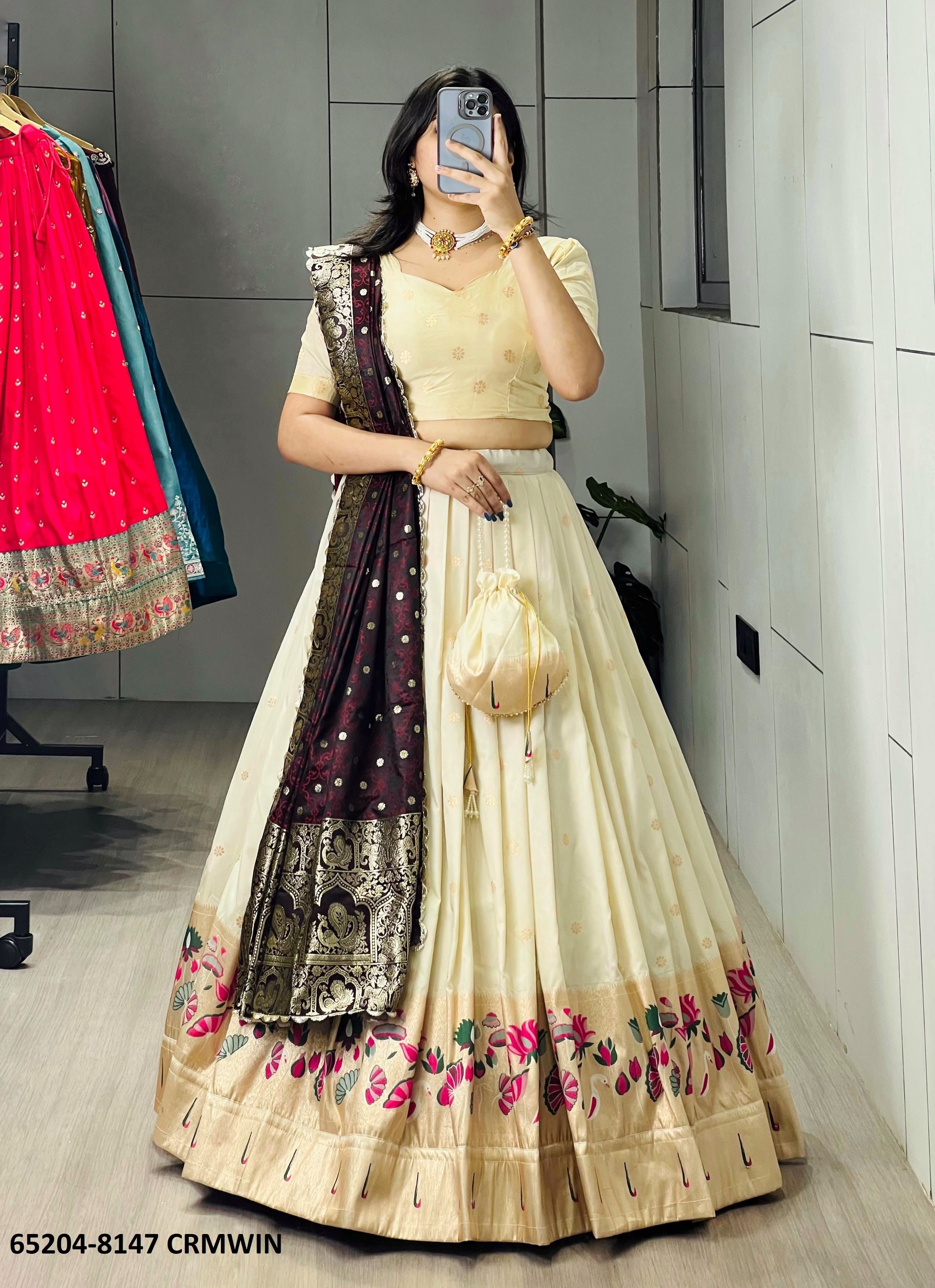 SERIES 8147 - Catalog # 65204 (Set of 4 Semi-Stitched Lehengas) SERIES 8147 - Catalog # 65204 (Set of 4 Semi-Stitched Lehengas)