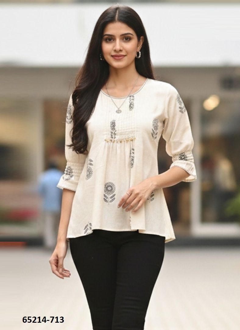 PRISHA - Catalog # 65214 (Set of 8 Readymade Women's Kurtis / Tops)