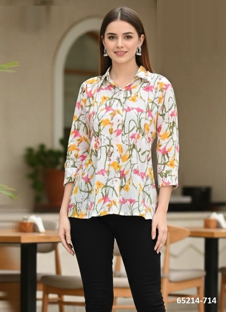 PRISHA - Catalog # 65214 (Set of 8 Readymade Women's Kurtis / Tops)