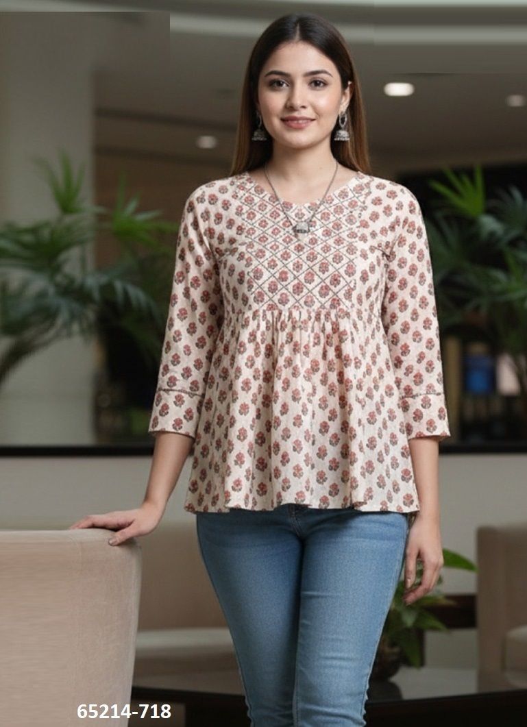 PRISHA - Catalog # 65214 (Set of 8 Readymade Women's Kurtis / Tops)