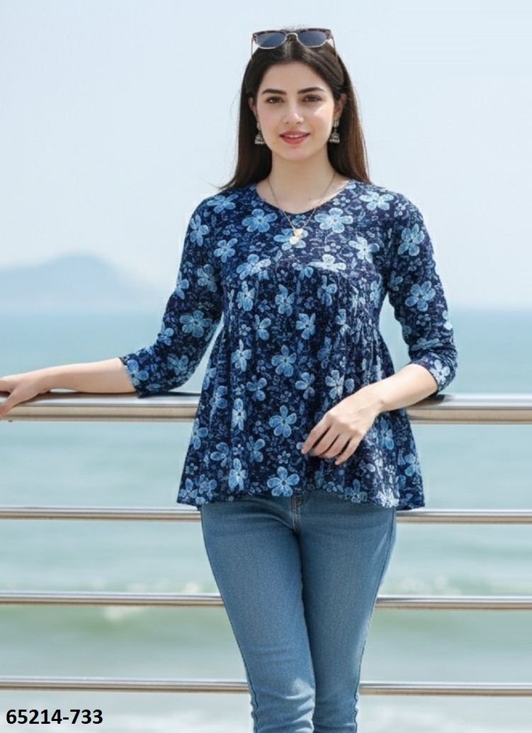 PRISHA - Catalog # 65214 (Set of 8 Readymade Women's Kurtis / Tops)