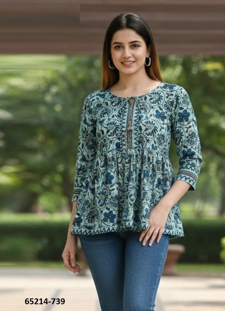 PRISHA - Catalog # 65214 (Set of 8 Readymade Women's Kurtis / Tops)
