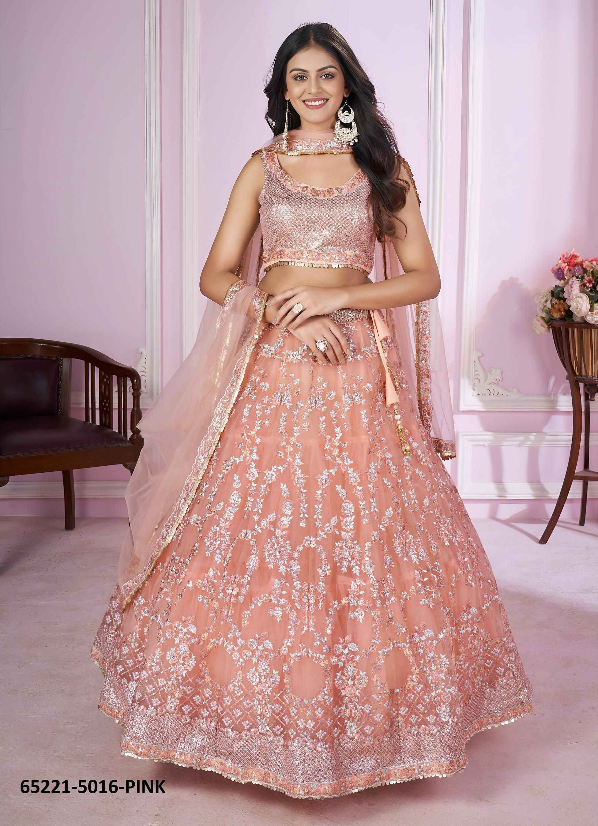 VAMIKA - Catalog # 65221 (Set of 8 Semi-Stitched Lehengas) VAMIKA - Catalog # 65221 (Set of 8 Semi-Stitched Lehengas)