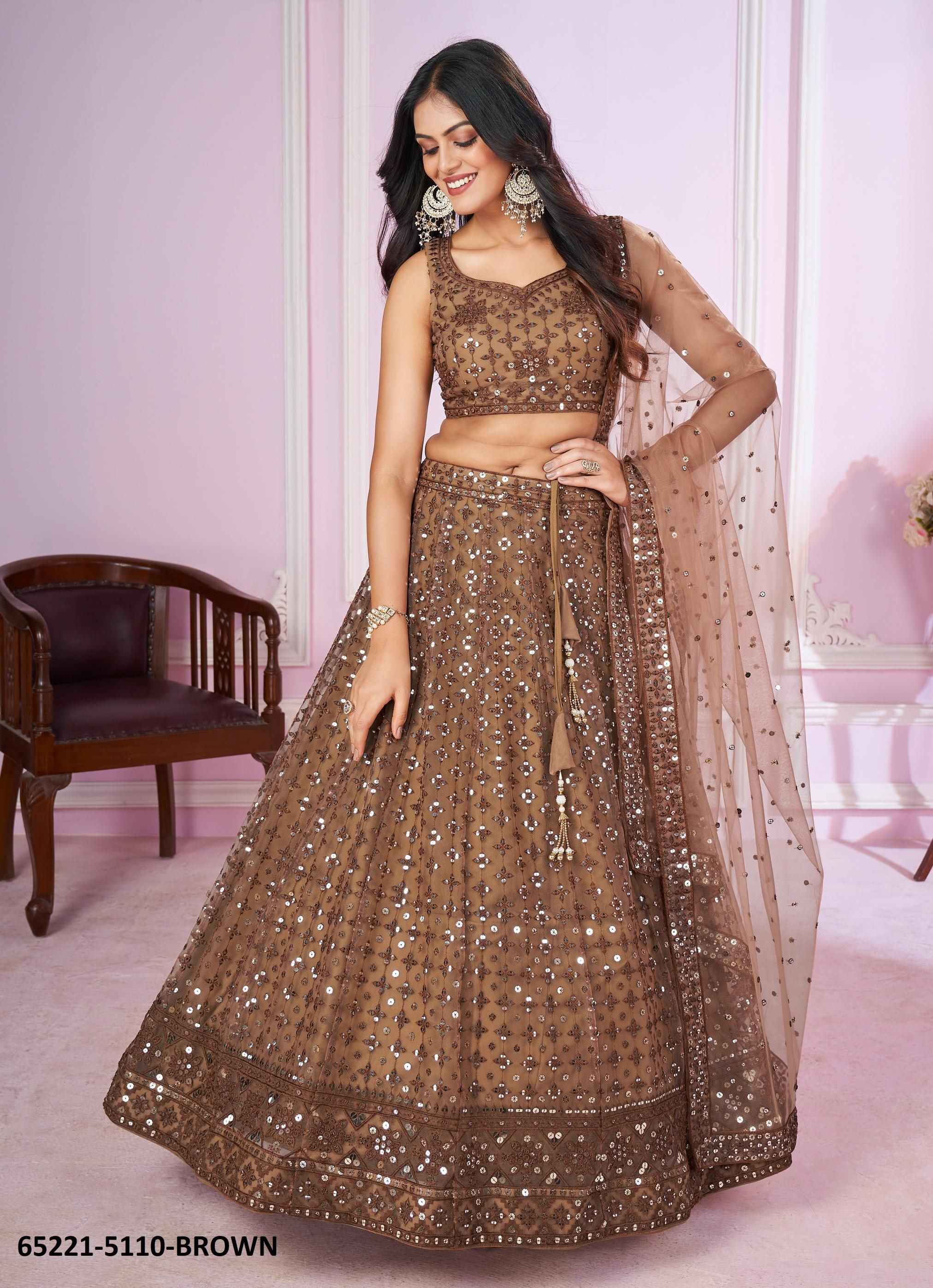 VAMIKA - Catalog # 65221 (Set of 8 Semi-Stitched Lehengas) VAMIKA - Catalog # 65221 (Set of 8 Semi-Stitched Lehengas)
