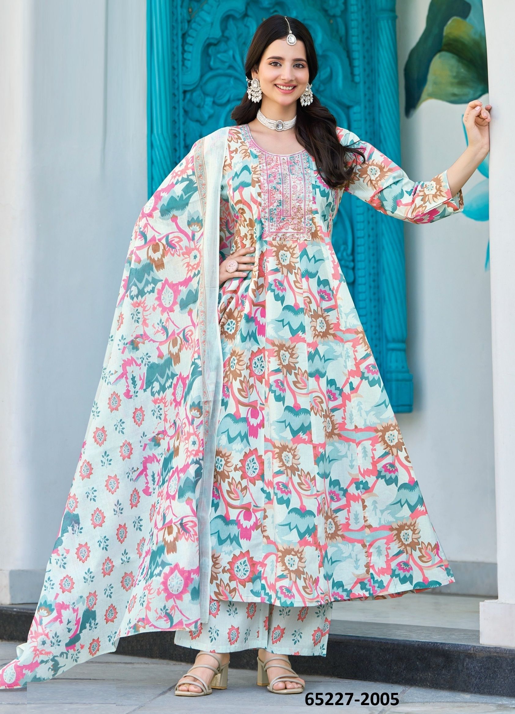 SUMMER GARDEN 2 - Catalog # 65227 (Set of 8 Readymade Salwar Suits)