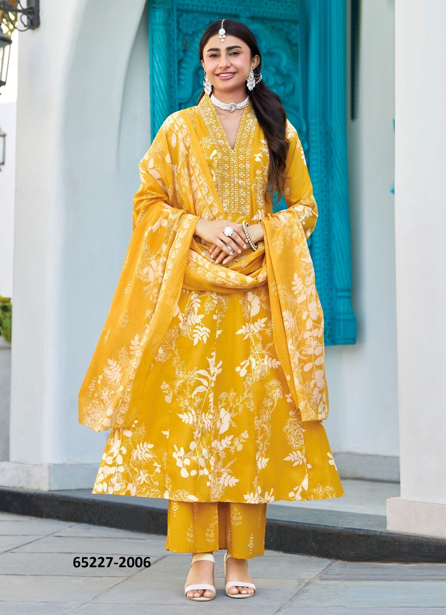 SUMMER GARDEN 2 - Catalog # 65227 (Set of 8 Readymade Salwar Suits)
