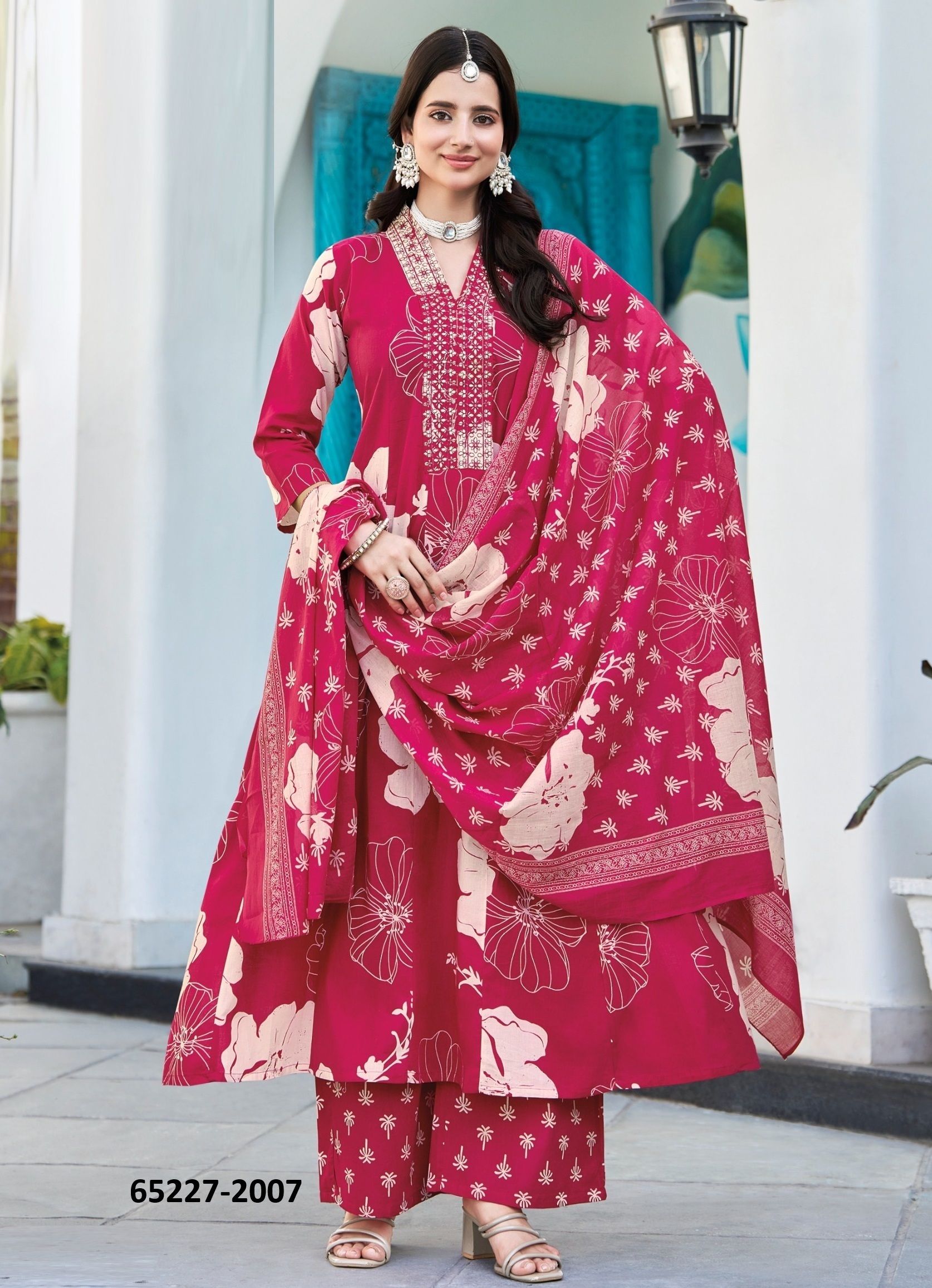 SUMMER GARDEN 2 - Catalog # 65227 (Set of 8 Readymade Salwar Suits)