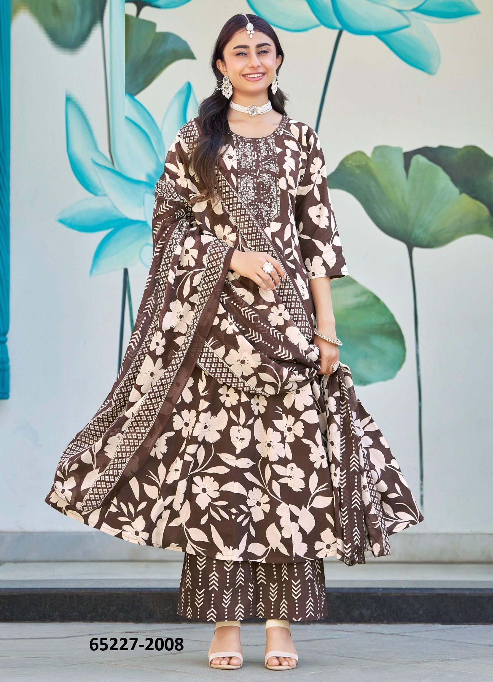 SUMMER GARDEN 2 - Catalog # 65227 (Set of 8 Readymade Salwar Suits)