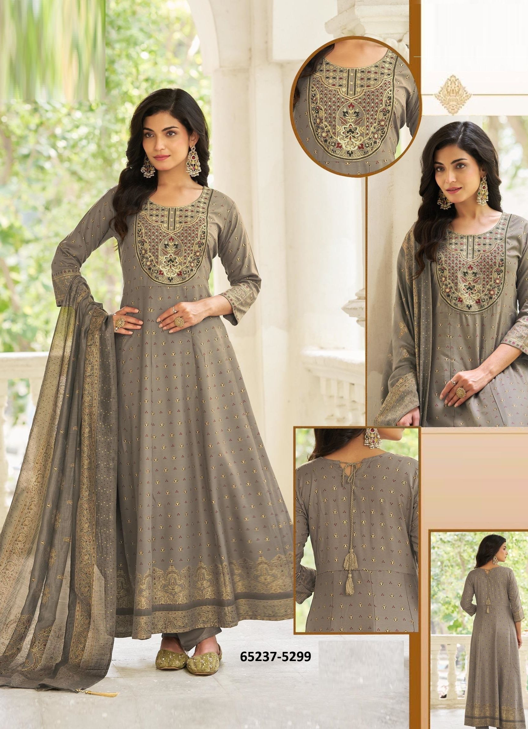 HUMA - Catalog # 65237 (Set of 6 Readymade Salwar Suits)
