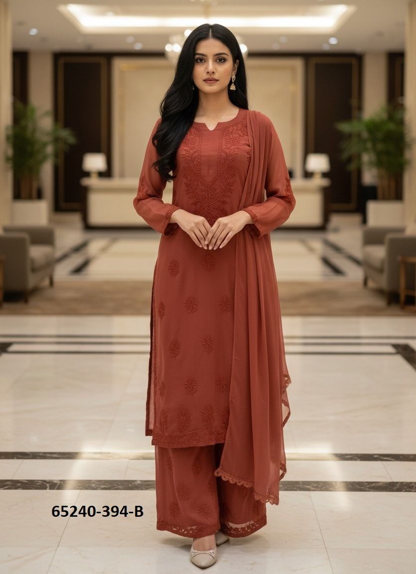 SERIES 394 - Catalog # 65240 (Set of 3 Readymade Salwar Suits)