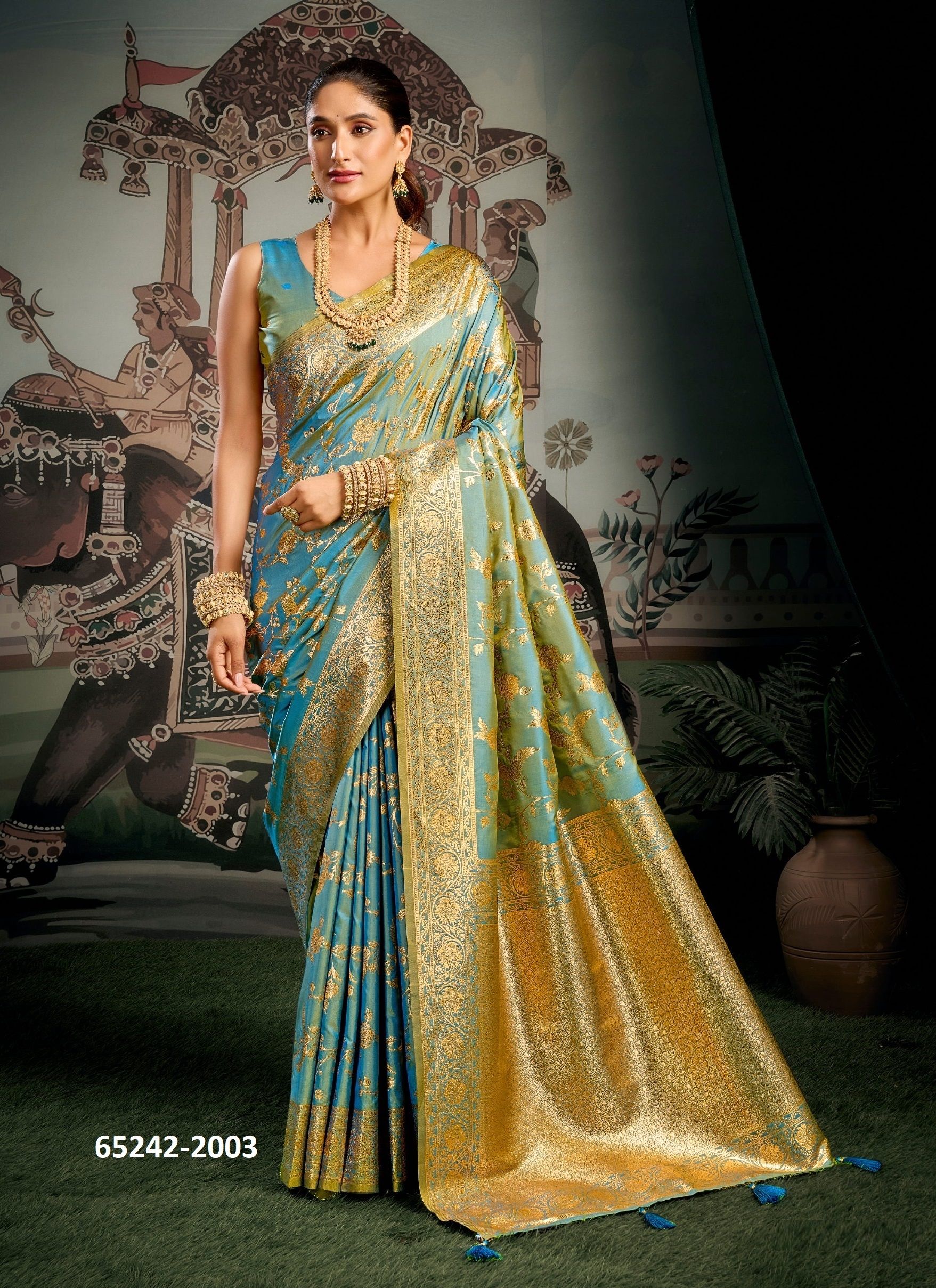 SANKSRUTI - Catalog # 65242 (Set of 4 Sarees) SANKSRUTI - Catalog # 65242 (Set of 4 Sarees)