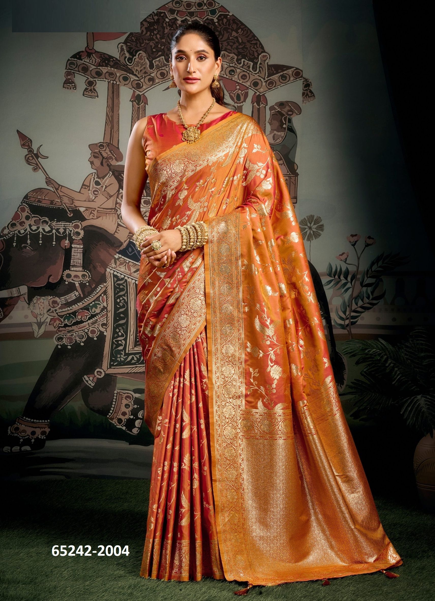 SANKSRUTI - Catalog # 65242 (Set of 4 Sarees) SANKSRUTI - Catalog # 65242 (Set of 4 Sarees)