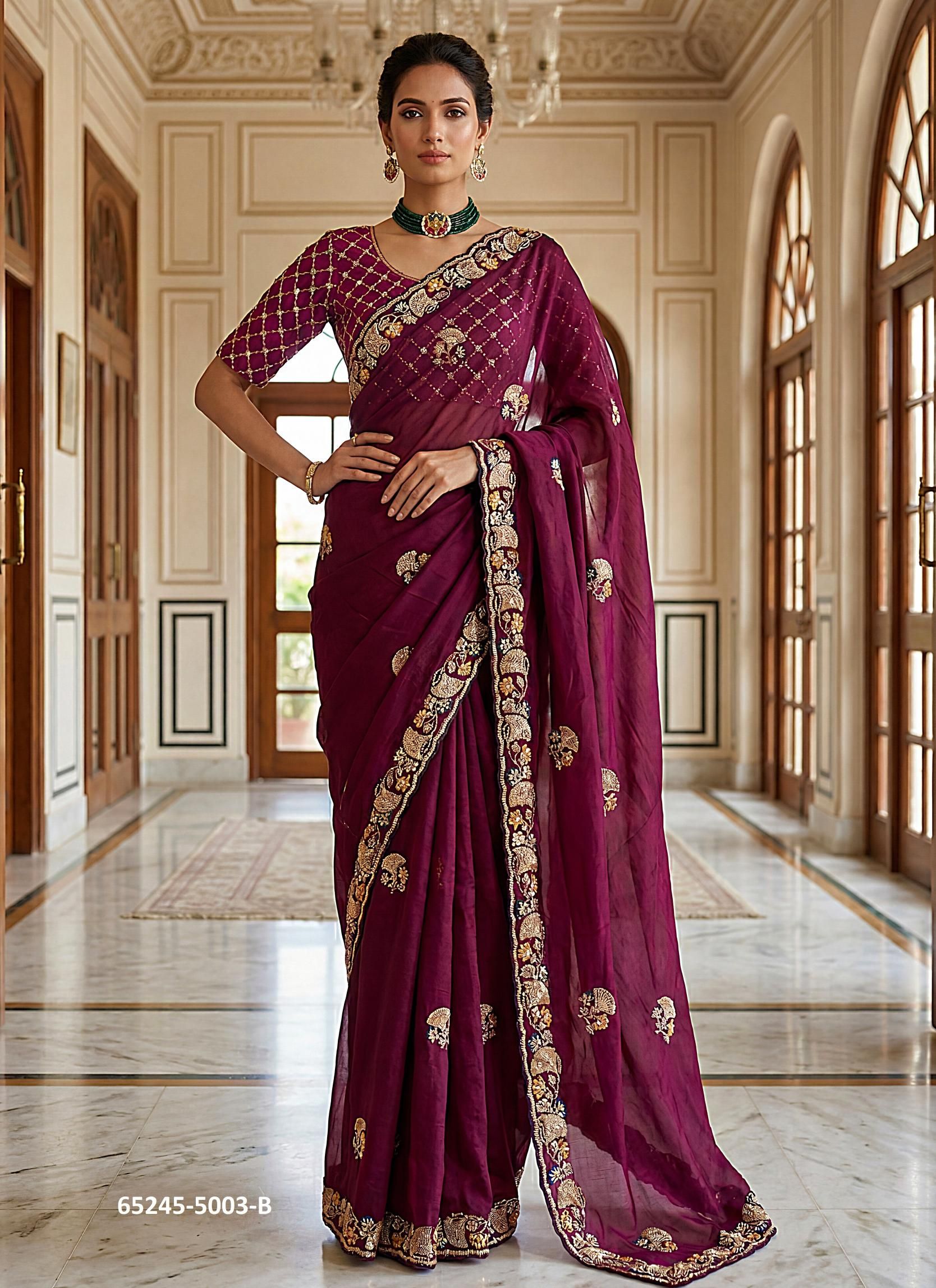 SERIES 5003 - Catalog # 65245 (Set of 6 Sarees)