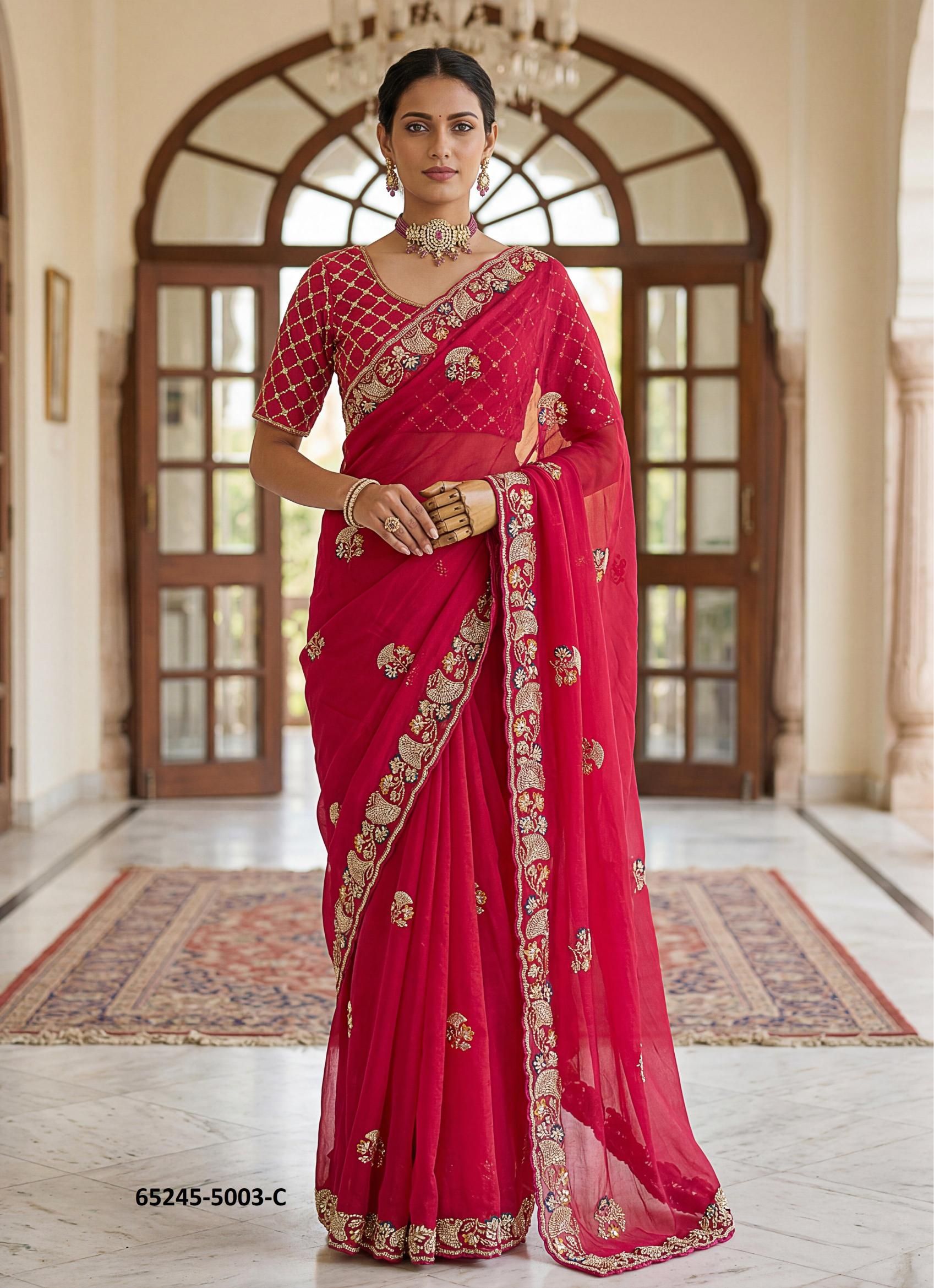 SERIES 5003 - Catalog # 65245 (Set of 6 Sarees)
