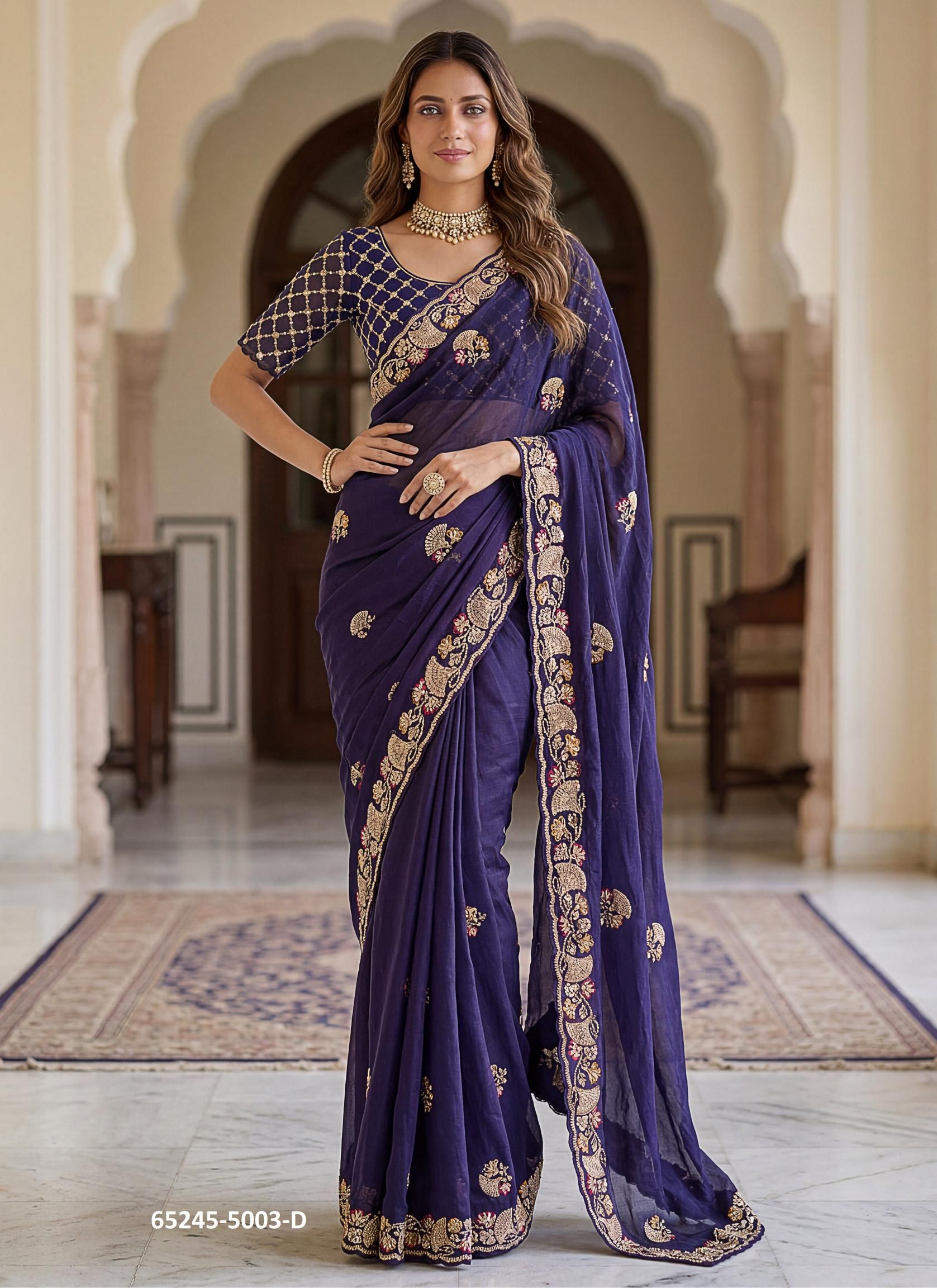 SERIES 5003 - Catalog # 65245 (Set of 6 Sarees)