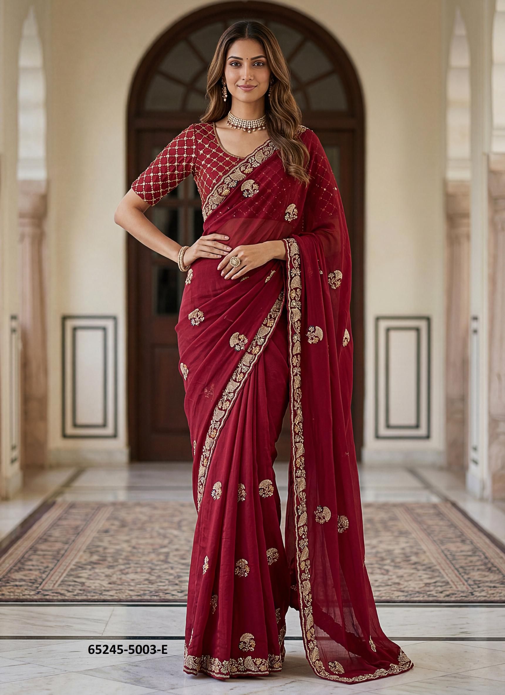 SERIES 5003 - Catalog # 65245 (Set of 6 Sarees)