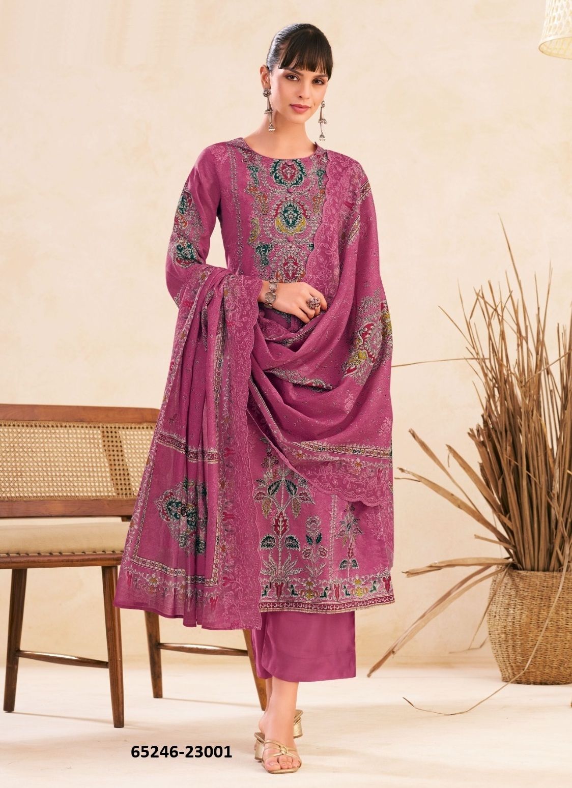 MANNAT 23 - Catalog # 65246 (Set of 6 Semi-Stitched / Un-Stitched Suits) MANNAT 23 - Catalog # 65246 (Set of 6 Semi-Stitched / Un-Stitched Suits)
