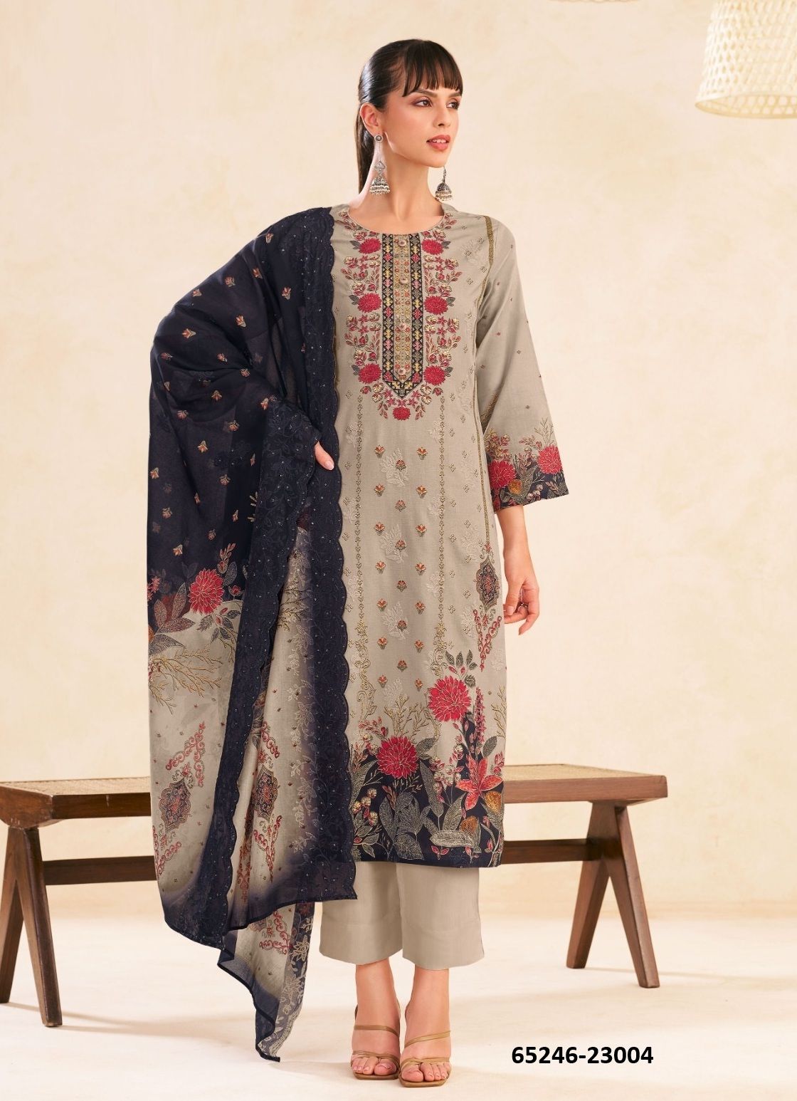 MANNAT 23 - Catalog # 65246 (Set of 6 Semi-Stitched / Un-Stitched Suits) MANNAT 23 - Catalog # 65246 (Set of 6 Semi-Stitched / Un-Stitched Suits)