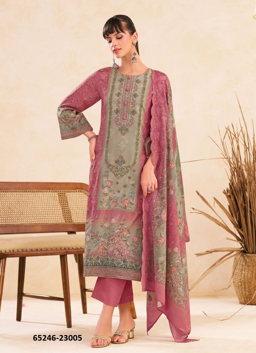 MANNAT 23 - Catalog # 65246 (Set of 6 Semi-Stitched / Un-Stitched Suits) MANNAT 23 - Catalog # 65246 (Set of 6 Semi-Stitched / Un-Stitched Suits)