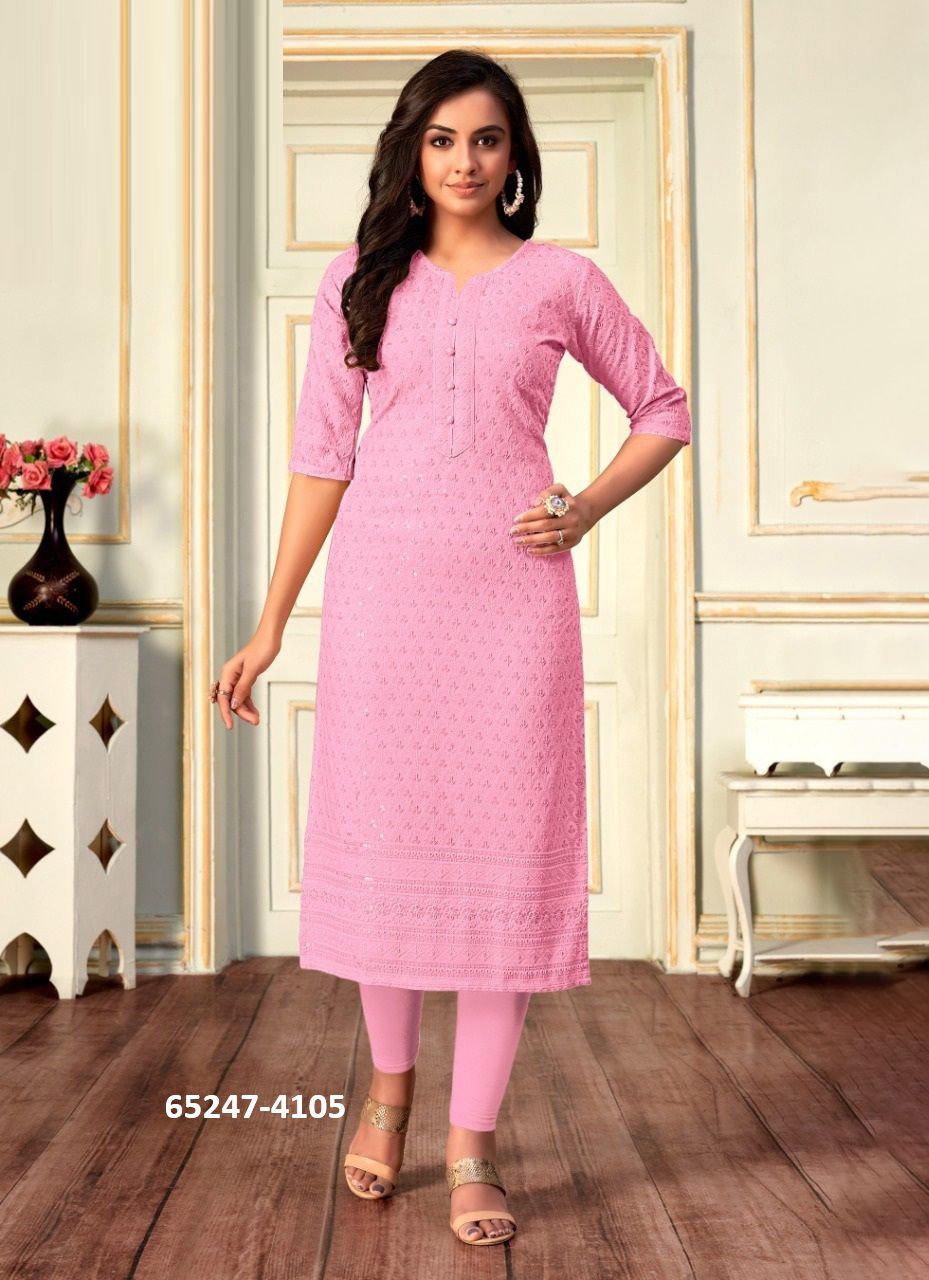 VIVO - Catalog # 65247 (Set of 7 SIZE-SETS [Readymade Women's Kurtis / Tops])