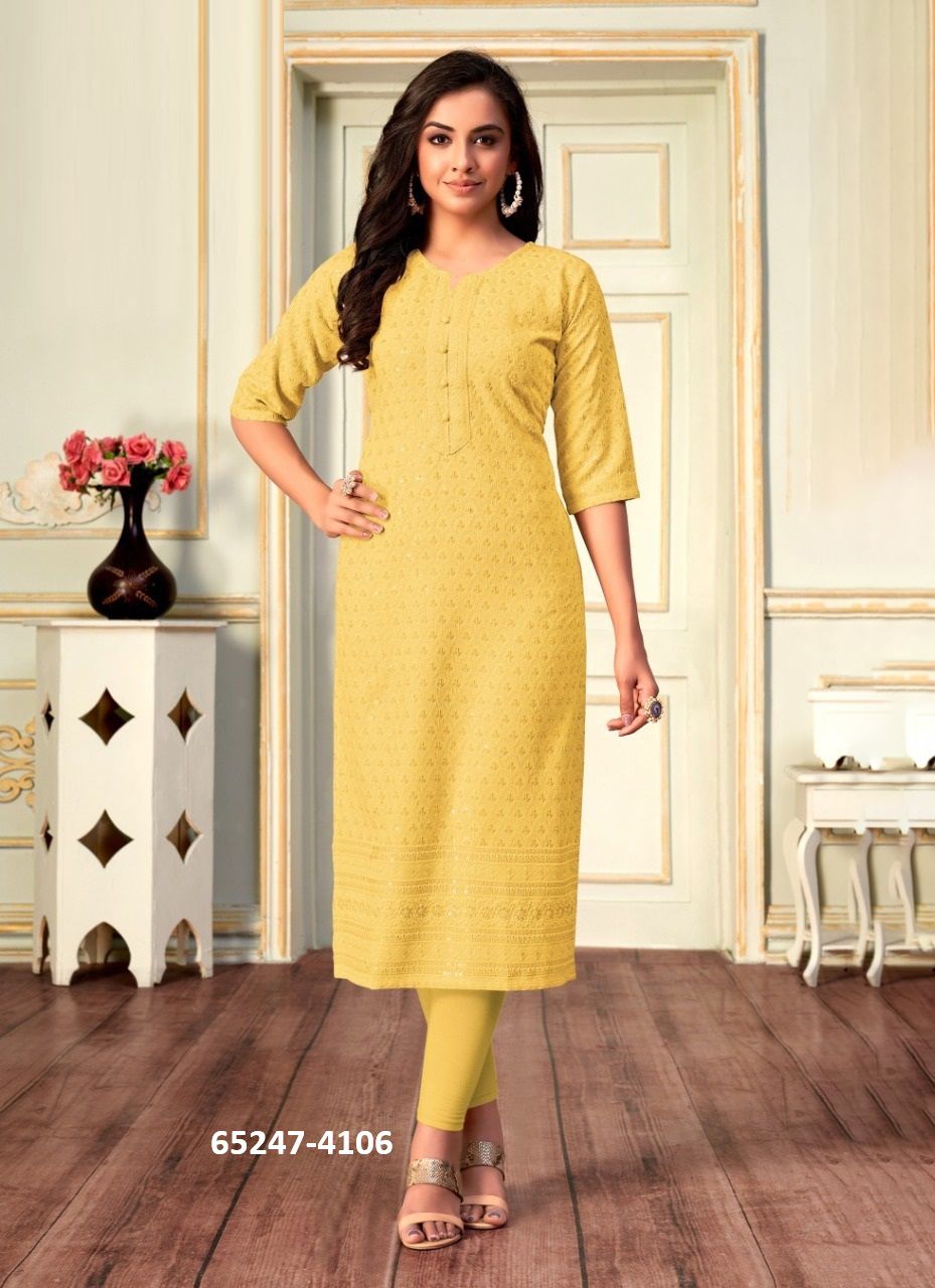 VIVO - Catalog # 65247 (Set of 7 SIZE-SETS [Readymade Women's Kurtis / Tops])