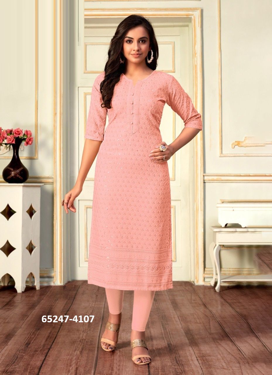 VIVO - Catalog # 65247 (Set of 7 SIZE-SETS [Readymade Women's Kurtis / Tops])