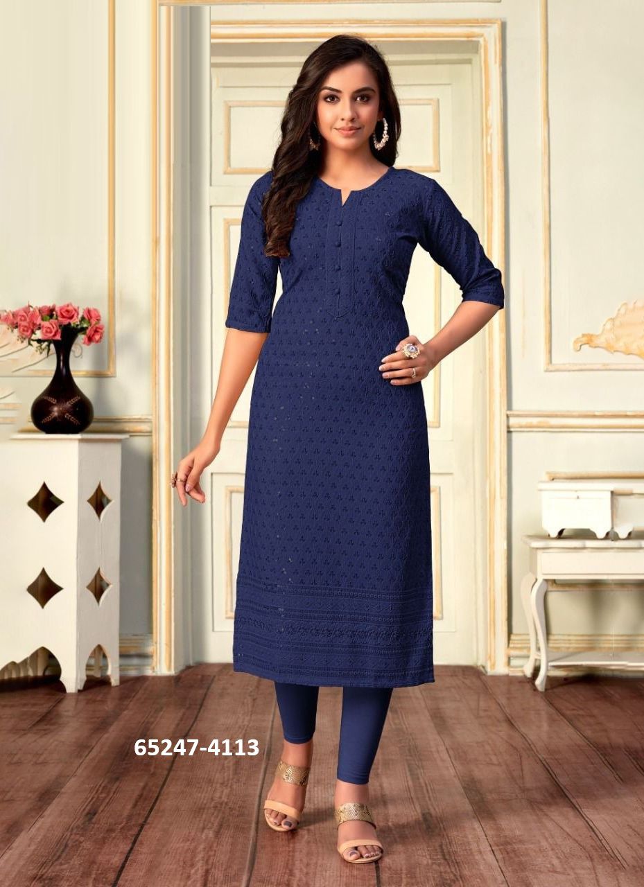 VIVO - Catalog # 65247 (Set of 7 SIZE-SETS [Readymade Women's Kurtis / Tops])