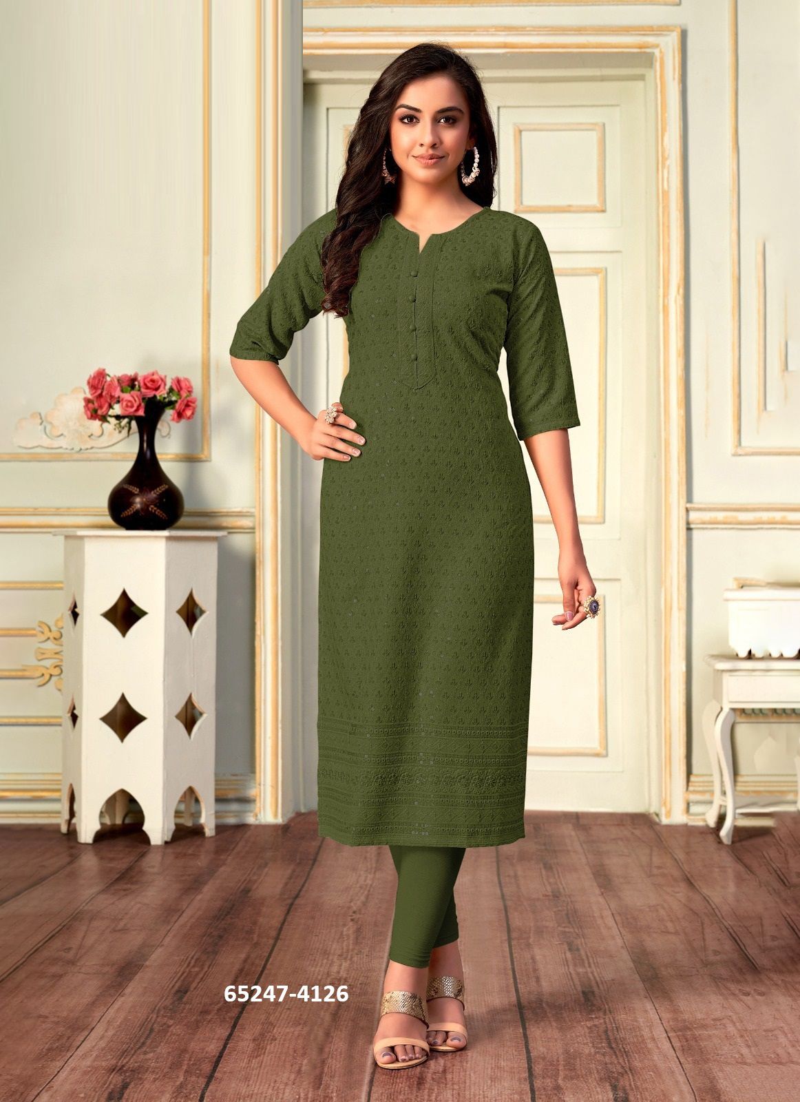 VIVO - Catalog # 65247 (Set of 7 SIZE-SETS [Readymade Women's Kurtis / Tops])