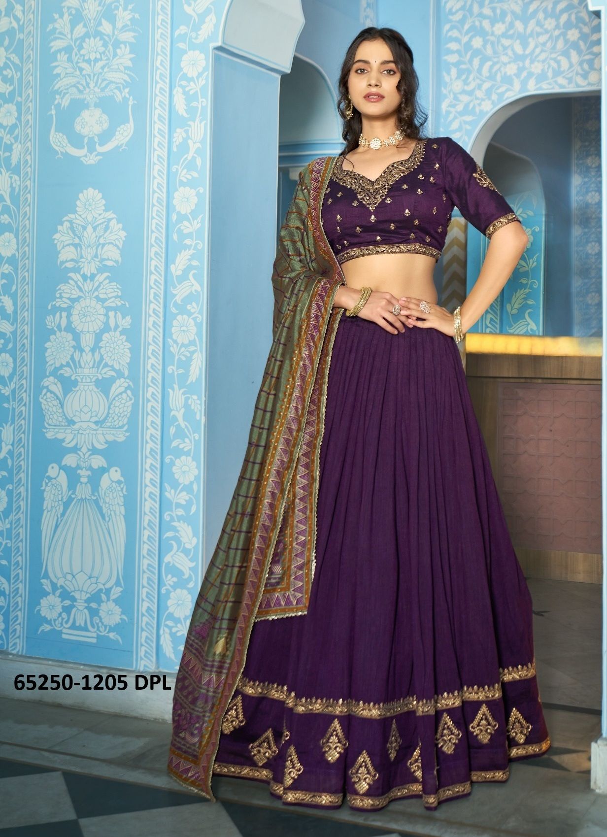 AARNA 2 - Catalog # 65250 (Set of 4 Semi-Stitched Lehengas) AARNA 2 - Catalog # 65250 (Set of 4 Semi-Stitched Lehengas)