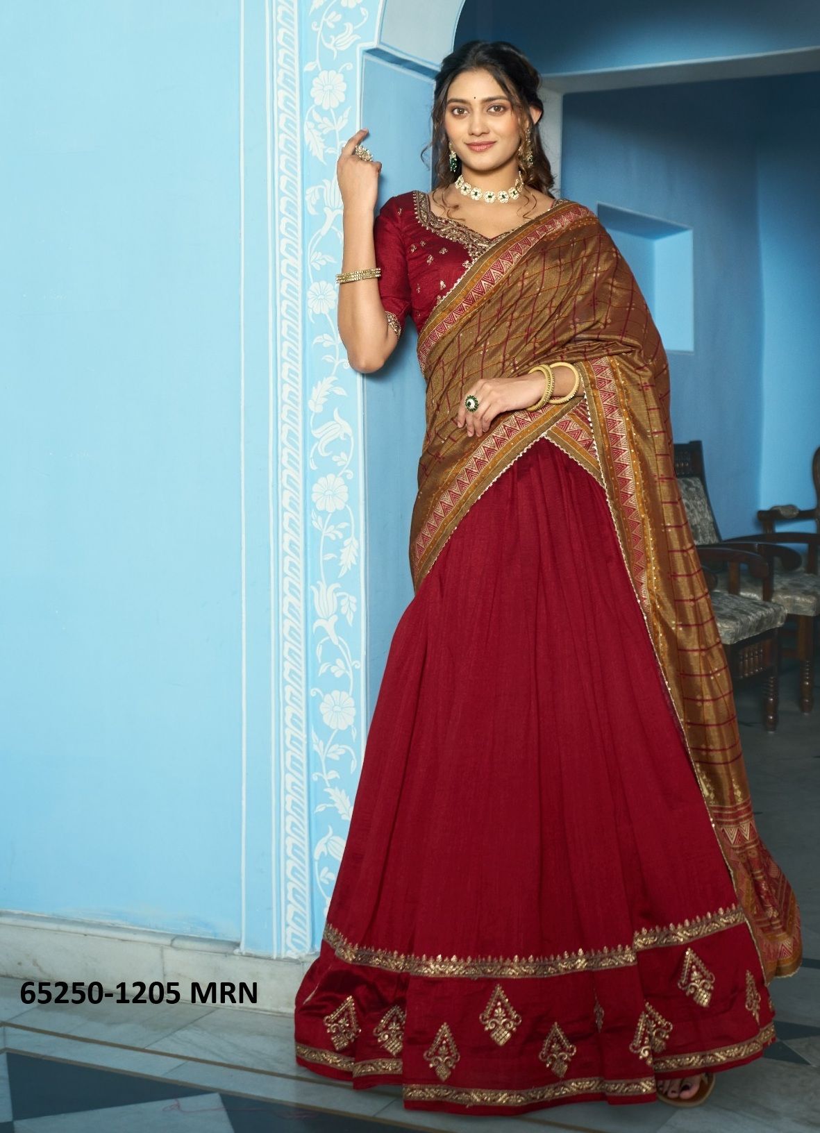 AARNA 2 - Catalog # 65250 (Set of 4 Semi-Stitched Lehengas) AARNA 2 - Catalog # 65250 (Set of 4 Semi-Stitched Lehengas)