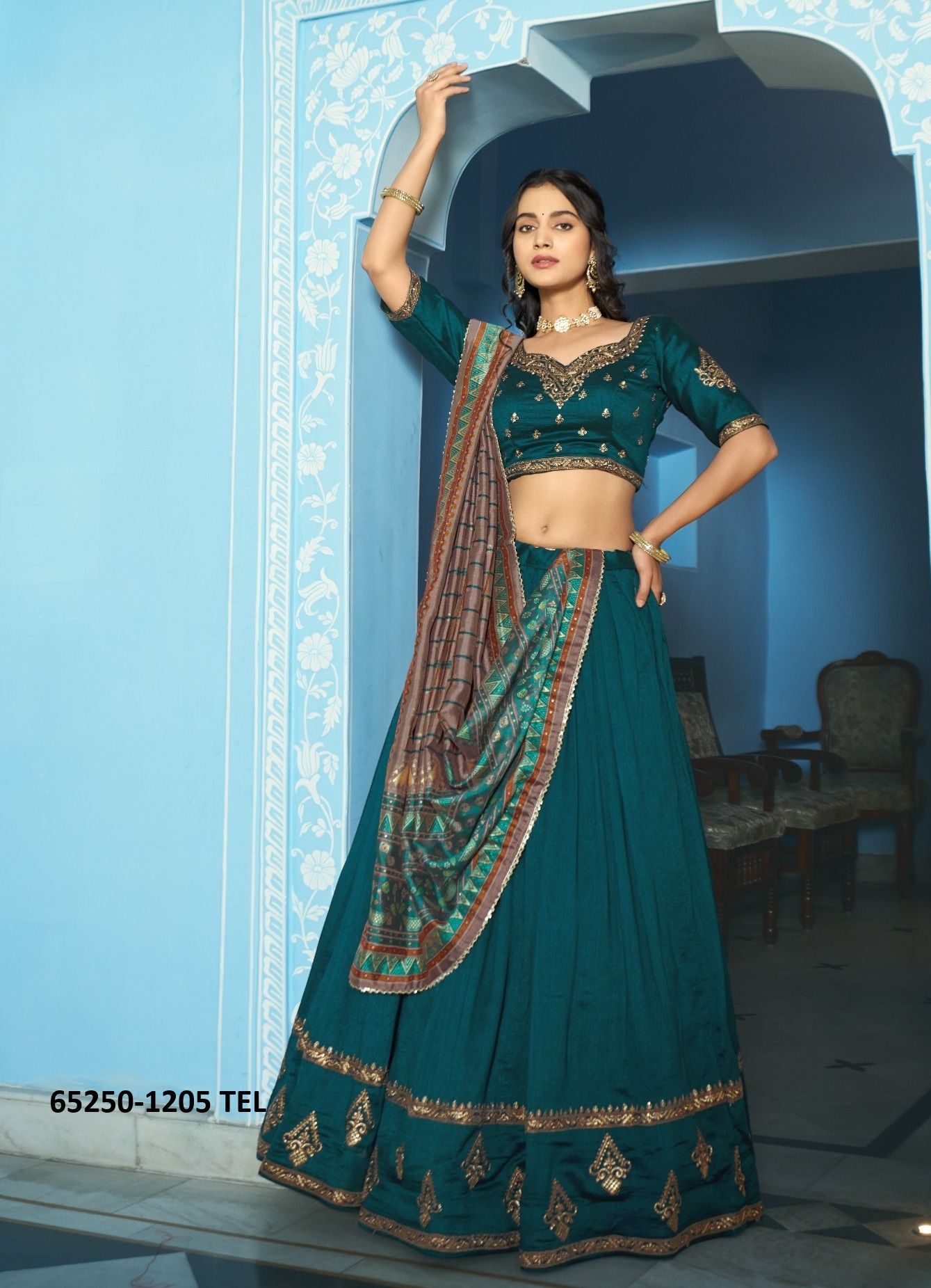 AARNA 2 - Catalog # 65250 (Set of 4 Semi-Stitched Lehengas) AARNA 2 - Catalog # 65250 (Set of 4 Semi-Stitched Lehengas)