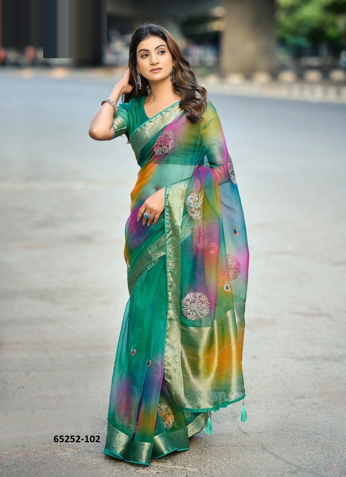 SUDHA 1 - Catalog # 65252 (Set of 6 Sarees) SUDHA 1 - Catalog # 65252 (Set of 6 Sarees)