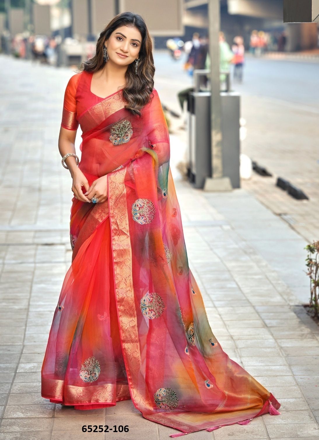 SUDHA 1 - Catalog # 65252 (Set of 6 Sarees) SUDHA 1 - Catalog # 65252 (Set of 6 Sarees)