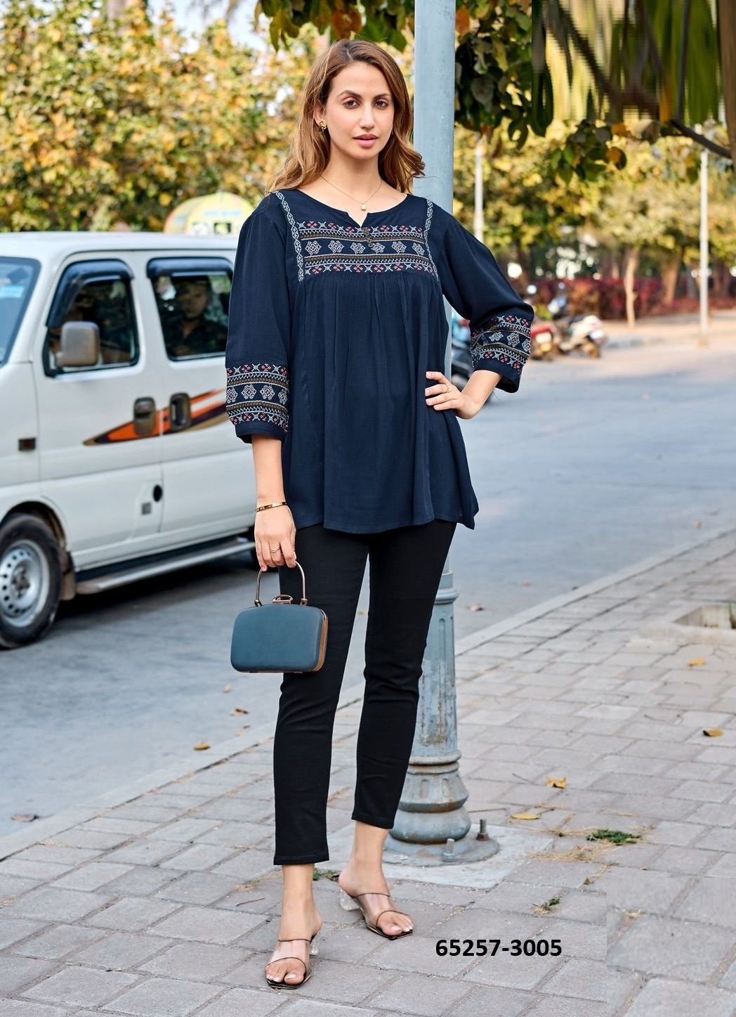 EMLEE - Catalog # 65257 (Set of 6 Readymade Women's Kurtis / Tops) EMLEE - Catalog # 65257 (Set of 6 Readymade Women's Kurtis / Tops)