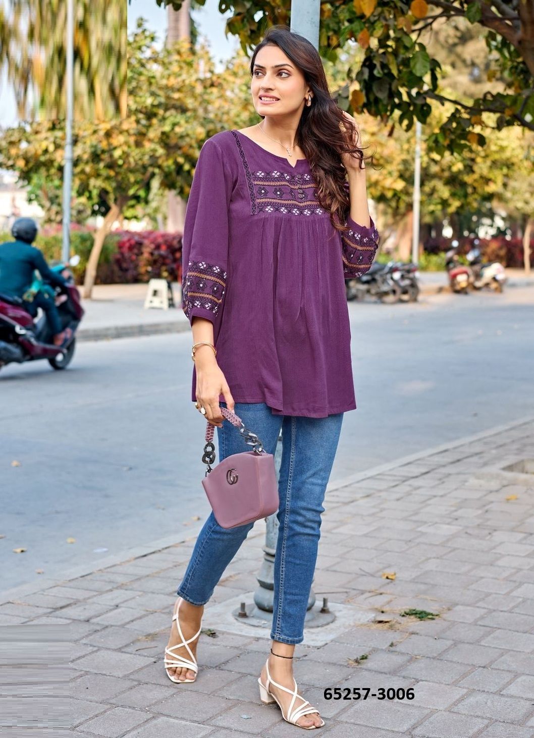 EMLEE - Catalog # 65257 (Set of 6 Readymade Women's Kurtis / Tops) EMLEE - Catalog # 65257 (Set of 6 Readymade Women's Kurtis / Tops)