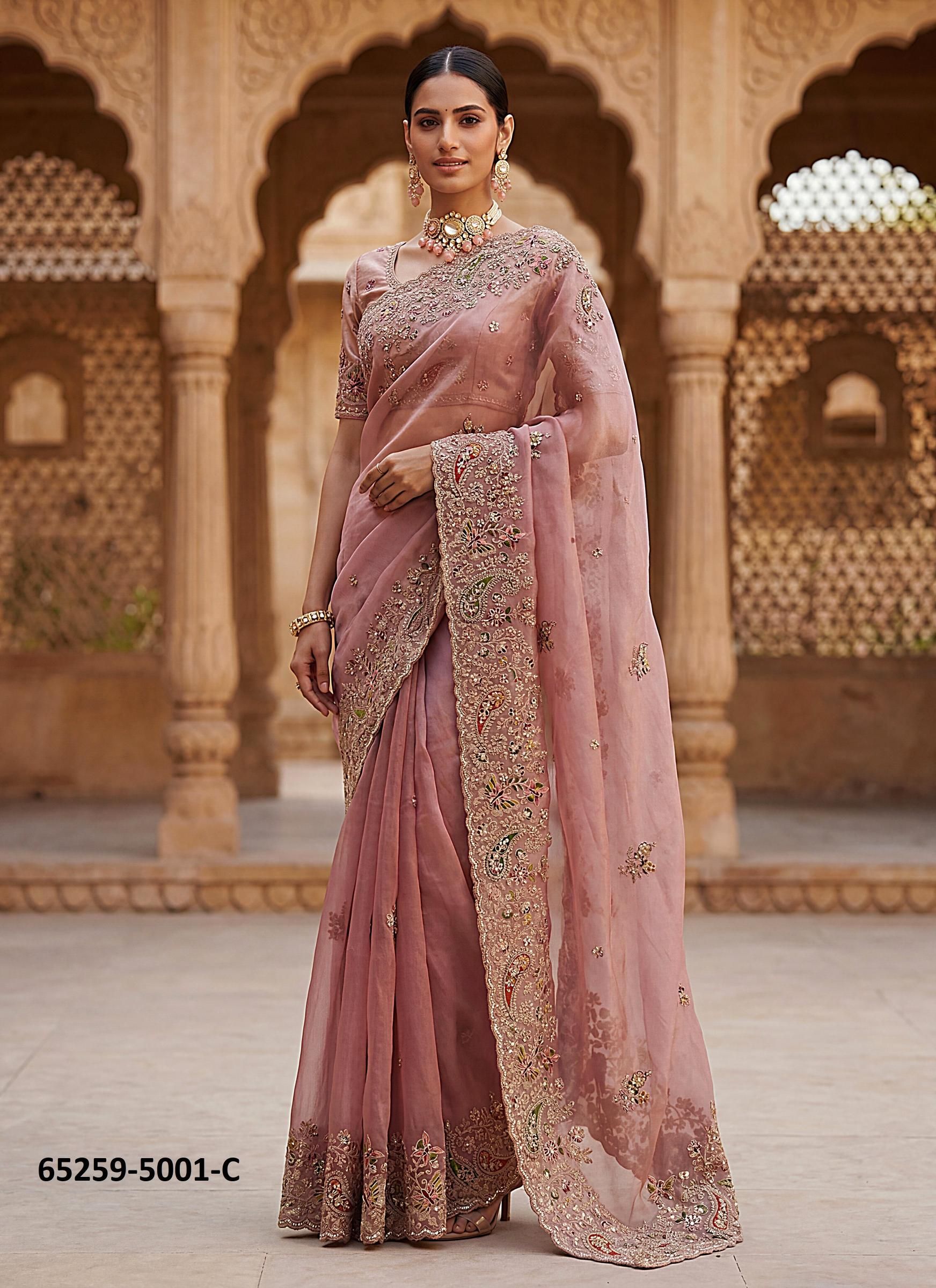 SERIES 5001 - Catalog # 65259 (Set of 5 Sarees)